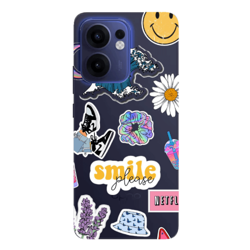 Oppo Reno13 FS Smile Moon Transparent Silicone TPU Θήκη